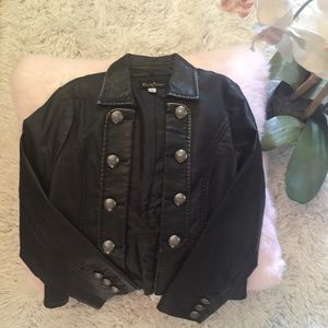 Hannah Banana Faux Leather Jacket